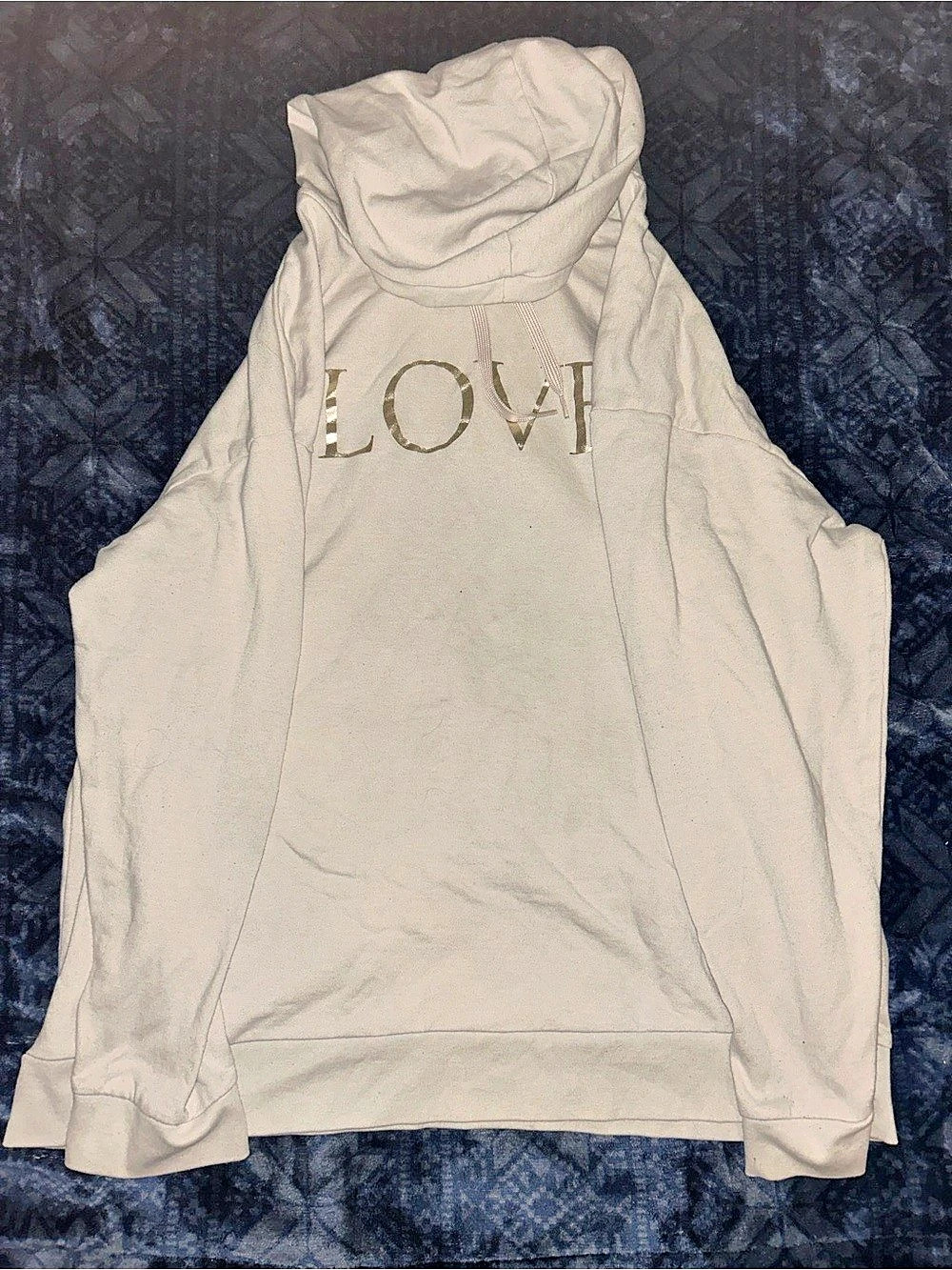 Victoria's Secret Cream Pullover Hoodie Size XL